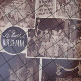 AFICHE RETRO LA NAVIDAD EN QUERETARO 1943