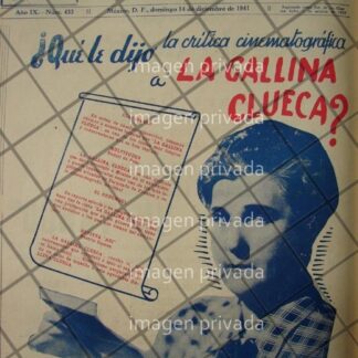 CARTEL DE CINE ANTIGUO. PELICULA LA GALLINA CLUECA 1941 3