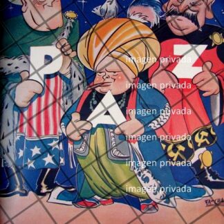 PORTADA ANTIGUA STALIN, ROOSVELT Y CHURCHILL 1943