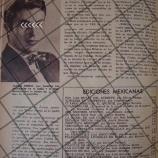AFICHE RETRO TOMAS PERRIN Y MAS NOTAS 1943