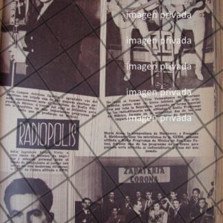 AFICHE RETRO TRIO SEVERIANO BRISEÑO Y OTROS 1943