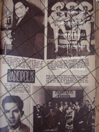 AFICHE RETRO TRIO SEVERIANO BRISEÑO Y OTROS 1943