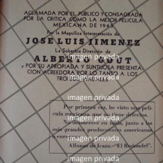 AFICHE RETRO PELICULA. SAN FRANCISCO DE ASIS 1943