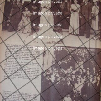 AFICHE RETRO BODA: LLARENA ARRIOLA 1944 Y OTROS