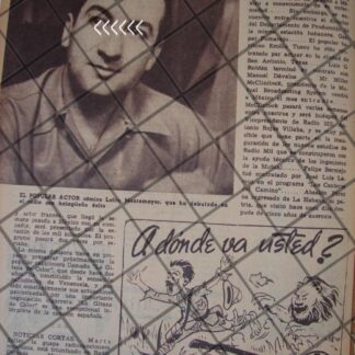 AFICHE RETRO DEBUTA ACTOR LOLITO MONTEMAYOR 1944 y MAS