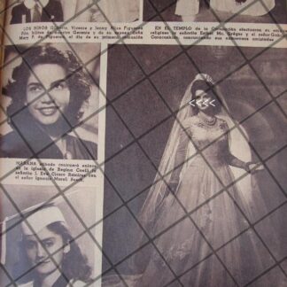 AFICHE RETRO BODA. REYNOSO GALLEGOS Y OTROS 1944