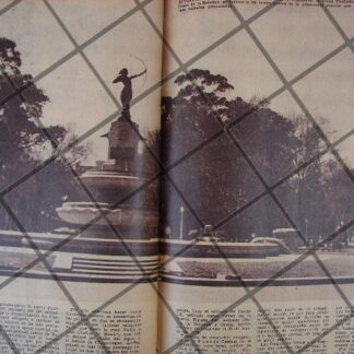 AFICHE RETRO LAS FUENTES DE MEXICO 1944