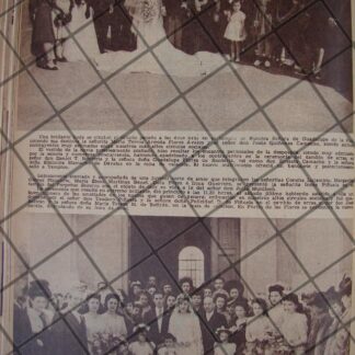 AFICHE RETRO BODA. ARMIDA QUIÑONES Y OTROS 1944