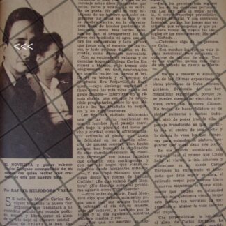 AFICHE ANTIGUO. PINTOR CARLOS HENRIQUEZ GOMEZ EN MEXICO 1944