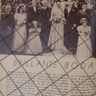 AFICHE ANTIGUO BODA. AMARE GOMEZ 1944