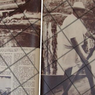 AFICHE ANTIGUO. XOCHIMILCO, SUS LUGARES Y SU GENTE 1944