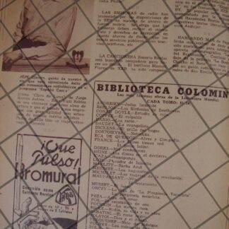 AFICHE ANTIGUO ACTOR PEPE CIBRIAN Y OTRAS NOTAS 1944