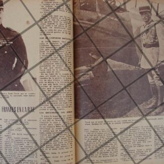 AFICHE ANTIGUO. PILOTO RENE FONCK 1944 AVIACION