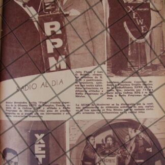 AFICHE ANTIGUO. HECTOR HERNANDEZ AVILES Y LA X.E.T.U. 1944