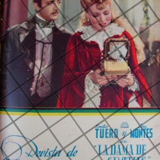 PORTADA ANTIGUA PELICULA LA DAMA DE LAS CAMELIAS 1944
