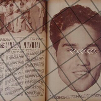 AFICHE ANTIGUO. BOXEADOR JUAN ZURITA CAMPEON MUNDIAL