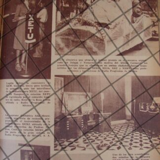 AFICHE ANTIGUO LUPITA ALDAY Y VARIAS EMISORAS DE RADIO