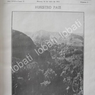 PORTADA ANTIGUA ORIGINAL  1911 CAMINO A MANZANILLO, TUXPAN VERACRUZ /LDM
