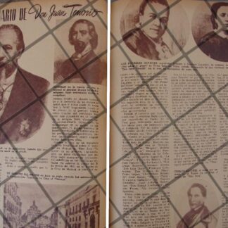 AFICHE ANTIGUO CENTENARIO DE DON JUAN TENORIO 1944