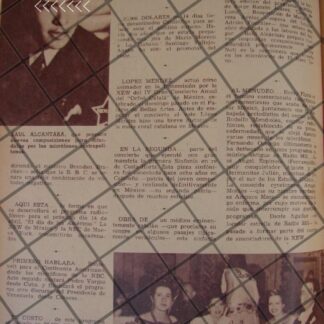 AFICHE ANTIGUO COMPOSITOR RAUL ALCANTARA Y MAS NOTAS