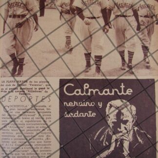 AFICHE ANTIGUO CLUB VERACRUZ VS ALIJADORES TAMPICO 1944