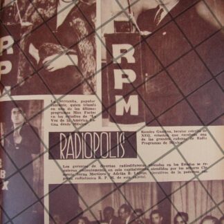 AFICHE ANTIGUO RAMIRO GAMBOA Y OTROS LOCUTORES 1944