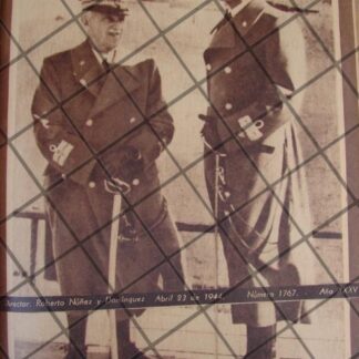 AFICHE ANTIGUO EL REY VICTOR MANUEL E HIJO 1944