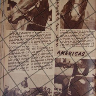 AFICHE ANTIGUO HANDICAP HIPODROMO DE LAS AMERICAS 1944
