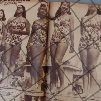 AFICHE ANTIGUO CONCURSO DE BIKINI EN ACAPULCO 1944