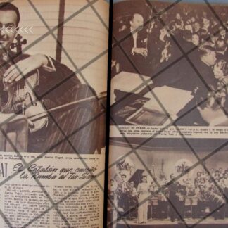 AFICHE ANTIGUO EL MUSICO XAVIER CUGAT 1944