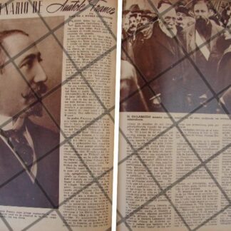 AFICHE ANTIGUO EL CENTENARIO DE ANATOLE FRANCE 1944