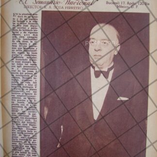 AFICHE ANTIGUO 1939 MUERE. JOSE ELGUERO VIDEGARAY