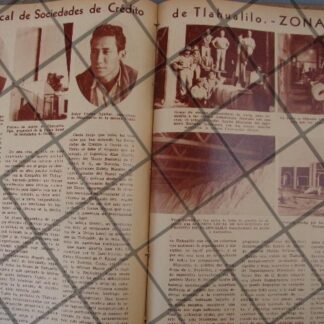 AFICHE ANTIGUO OBRAS EJIDALES, TLAHUALILLO, DURANGO 1944