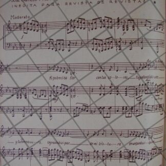 PARTITURA ANTIGUA INEDITA 1939 EFRAIN PEREZ CAMARA /RESIGNACION