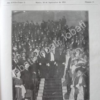 PORTADA ANTIGUA ORIGINAL  1911 EL PRESIDENTE EN LA PREPARATORIA NACIONAL /PLT