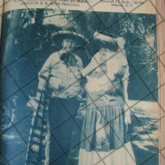 AFICHE ANTIGUO 1939 EMBAJADOR. JOSEPHUS DANIELS Y ESPOSA EN MEXICO