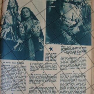 AFICHE ANTIGUO 1939 DUETO FEMENINO. JOYITA Y MARAVILLA /2