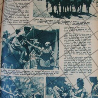 AFICHE ANTIGUO 1939 EQUIPO HIPICO MEXICANO