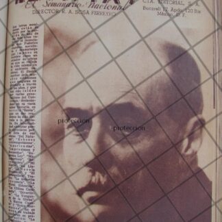 AFICHE ANTIGUO 1939 MUERE FEDERICO GAMBOA IGLESIAS /ESCRITORES