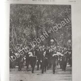 PORTADA ANTIGUA ORIGINAL  1911 FRANCISCO I MADERO EN COLEGIO MILITAR /PLT