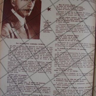 AFICHE ANTIGUO 1939 POETA: ENRIQUE GONZALEZ ROJO