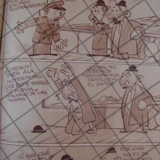 RARA TIRA COMICA ANTIGUA. 1939 CUENTOS JUDIOS /ANGEL ZAMARRIPA 6