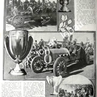 CARTEL ANTIGUO ORIGINAL DE AUTOS PROTOS 1911 GANA CARRERA CARR. MEXICO PUEBLA / SUPER RARO 10++