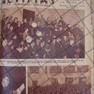 AFICHE ANTIGUO 1939 5TO INFORME. LAZARO CARDENAS EN CONGRESO