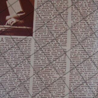 AFICHE ANTIGUO 1939 TERESA FARIAS DE ISASI / ESCRIORES