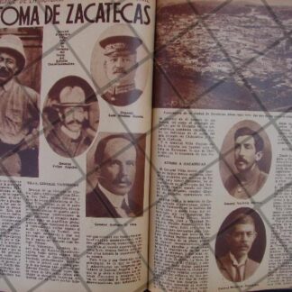 AFICHE ANTIGUO 1939 RECUERDAN LA TOMA DE ZACATECAS
