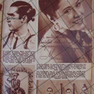 AFICHE ANTIGUO 1939 TORERO. MARIO SEVILLA MASCAREÑAS Y MAS