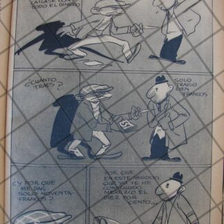 RARA TIRA COMICA ANTIGUA. 1939 CUENTOS JUDIOS /ANGEL ZAMARRIPA 7