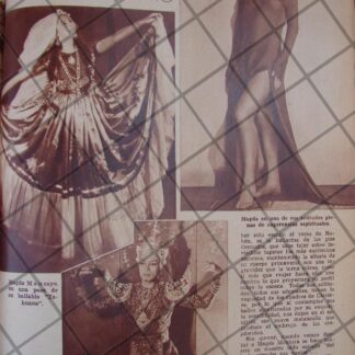 AFICHE ANTIGUO 1939 MAGDA MONCAYO Y SERGIO FRANCO