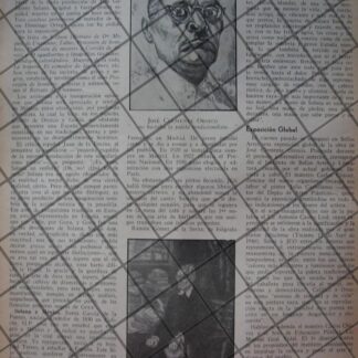 AFICHE RETRO EXPOSICION DE JOSE CLEMENTE OROZCO 1945